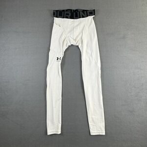 Under Armour Leggings Medium Adult White  Compression Base Layer With Pocket